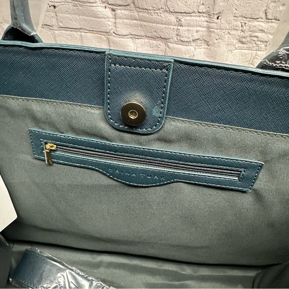 TRINA TURK TOTE BAG  Vibrant Pink and Orange Tote NWT - Picture 9 of 11